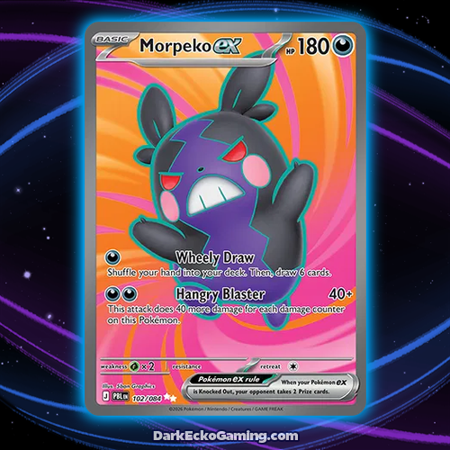 Morpeko ex - Pitch Black - 102/084 - Ultra Rare - NM
