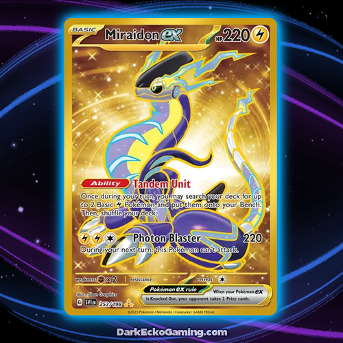 Miraidon ex - Scarlet & Violet Base Set - 253/198 - Hyper Rare - NM