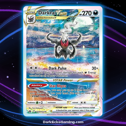 Darkrai VSTAR - Crown Zenith: Galarian Gallery - GG50/GG70 - Ultra Rare - NM